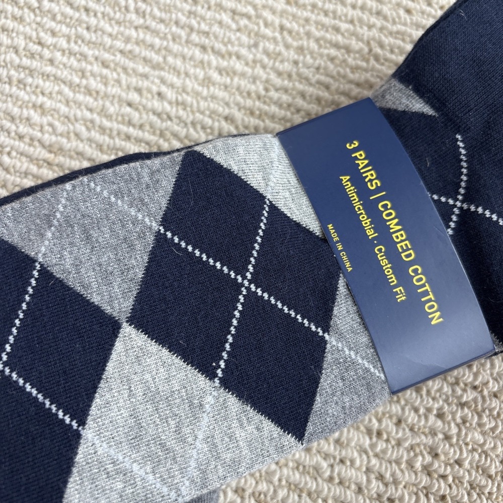 POLO Ralph Lauren 3 Pairs Combed Cotton Custom Fit US Men Socks 13-16 NEW - Picture 9 of 9